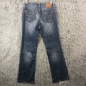 Cowgirl Up Jeans Womens Size 28 Bootcut Embroidered Denim Don’t Fence Me In